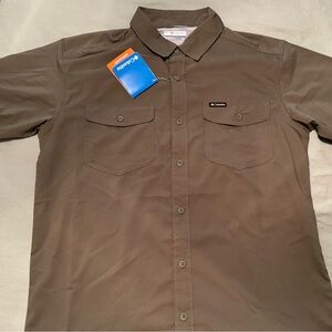 Columbia Men’s PFG Utilizer II Short Sleeve Shirt, Green, Size Small
